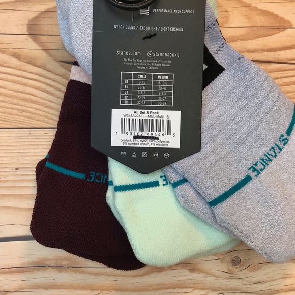 Stance Feel 360 3 Pack Tab Height Socks - Picture 10 of 10